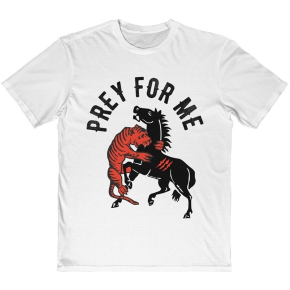Gildan Other - Prey For Me White Classic Art Tee